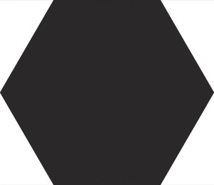 Emil Ceramica Sixty Esagona Nero Assoluto 21 x 18,2 cm płytka ceramiczna, heksagon EL86