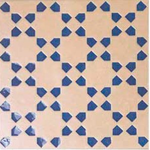 WOW Bejmat Decor Biscuit Azur 15x15 płytka gresowa dekoracyjna