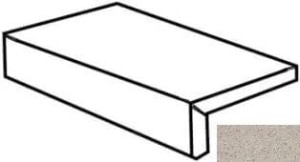 Imola Ceramica Parade Argento element L 20 x 60 x 4 cm - płytka wykończeniowa, naturalna, mat PRDE E RB60AG