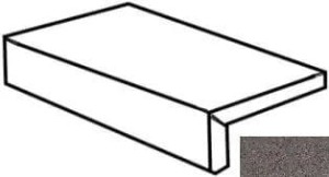 Imola Ceramica Parade Grigio Scuro element L 20 x 60 x 4 cm - płytka wykończeniowa, naturalna, mat PRDE E RB60DG