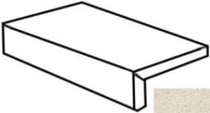 Imola Ceramica Parade Bianco element L 20 x 60 x 4 cm - płytka wykończeniowa, naturalna, mat PRDE E RB60W