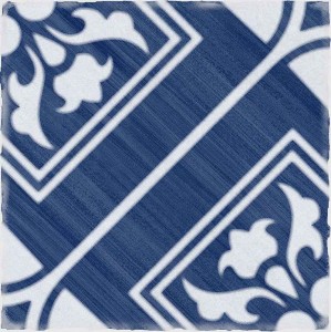 Estudio Andratx Telmo Navy 15x15 płytka podłogowa patchwork