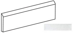 Quintessenza Cromia26 Bullnose Lineare Bianco Lucido - element specjalny 6,5 x 26,6 cm CRV506L, błyszczący biały