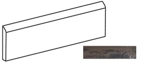 Quintessenza Cromia26 Bullnose Lineare Bronzo - element specjalny 6,5 x 26,6 cm CRV525L, błyszczący brąz