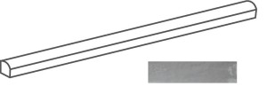 Quintessenza Cromia26 Jolly Grigio3 Lucido - element specjalny 1,2 x 26,6 cm CRV513L, błyszczący szary