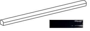 Quintessenza Genesi Jolly Antracite Lucido - element specjalny 1,2 x 26,6 cm GVS536L, błyszczący antracyt