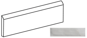 Quintessenza Genesi Bullnose Lineare Cenere Lucido - element specjalny 6,5 x 26,6 cm GTD514L, błyszczący popiół