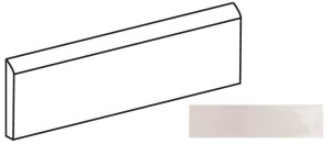 Quintessenza Genesi Bullnose Lineare Greige Lucido - element specjalny 6,5 x 26,6 cm GVS507L, błyszczący szary