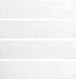 Quintessenza Genesi Bucchero Bianco Matt - płytka ceramiczna 6,5 x 26,6 cm BUC104M, biały mat