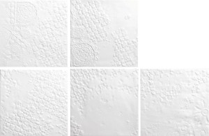 Quintessenza Genesi Bucchero Bianco Matt - płytka ceramiczna 13,2 x 13,2 cm BUC101M, biały mat