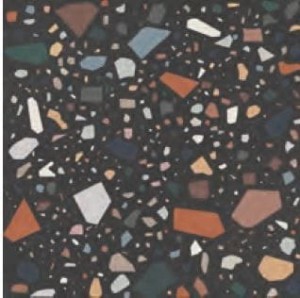 Quintessenza Confetti Nero Multicolor płytka gresowa 19 x 19 cm CNF108M