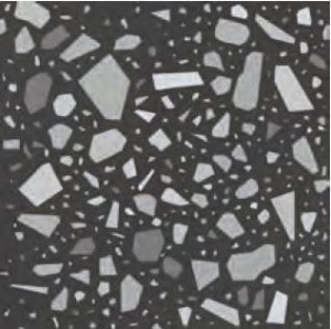Quintessenza Confetti Nero Grigio płytka gresowa 19 x 19 cm CNF106M