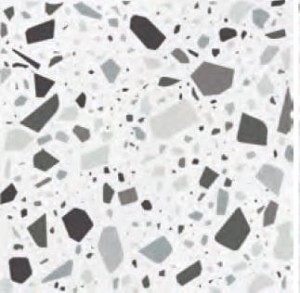 Quintessenza Confetti Bianco Grigio - płytka gresowa 19 x 19 cm CNF101M, biały