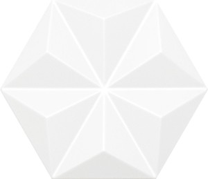 Quintessenza Origami.1 Bianco Matt - płytka ceramiczna 26,6 x 23 cm ORI104M, biały mat