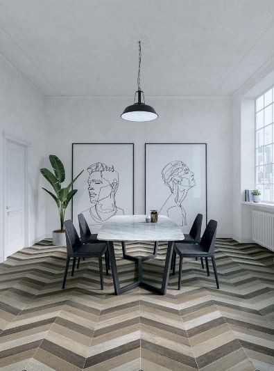 Płytki podłogowe szewron drewno beżowe Wow 60 Grad120275 Chevron B Wood Light 10x52 101103
