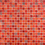 Mozaika mix szkło kamień mały kwadrat pomarańczowy czerwony Metropol MM 1219 30,0 x 30,0 80344