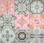 Mozaika szkło patchwork czarna czerwona Metropol MM 0566 30,0x 30,0 85009