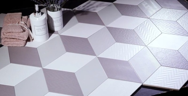 Płytki romby beż mat Equipe Rhombus Cream 14X24 20952