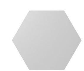 Płytki podłogowe heksagonalne białe Wow Floor Tiles Hexa Floor R9 Ice White 20x23