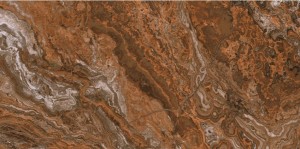 Płytki marmuropodobne rdzawe Aparici Agate Rosso Pulido A 59.55 × 119.3