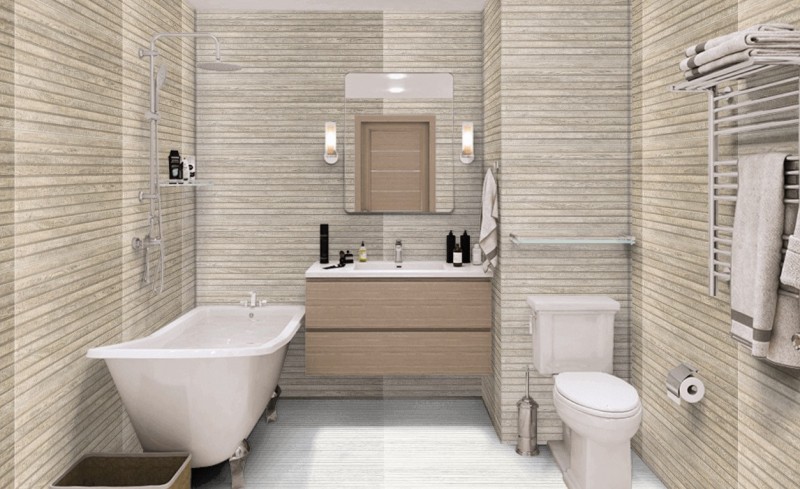 Płytki jak drewno bezowę paski Porcelanosa Lexington Colonial 45X120 15765