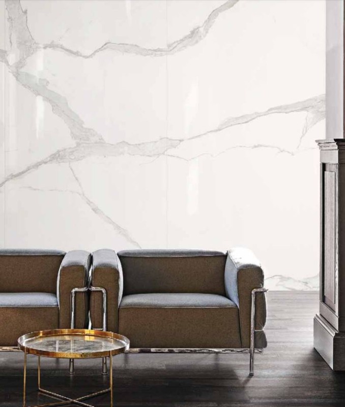Płytki podłogowe biały marmur delikatna szara czarna żyła Florim Rex Classici di Rex Statuario Gloss 30x60x10mm 97446