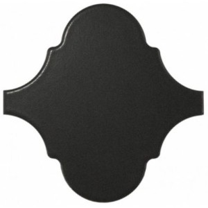 Equipe Scale Alhambra Black Matt 12x12 płytka ścienna arabeska
