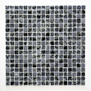 Mozaika mix szkło-kamień czarna-grafit Metropol MM 0160 30,5 x 30,5