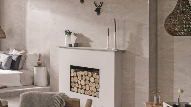 Płytki imitujące kamień beżowy Venis Austin Natural 40x80 abm 35457