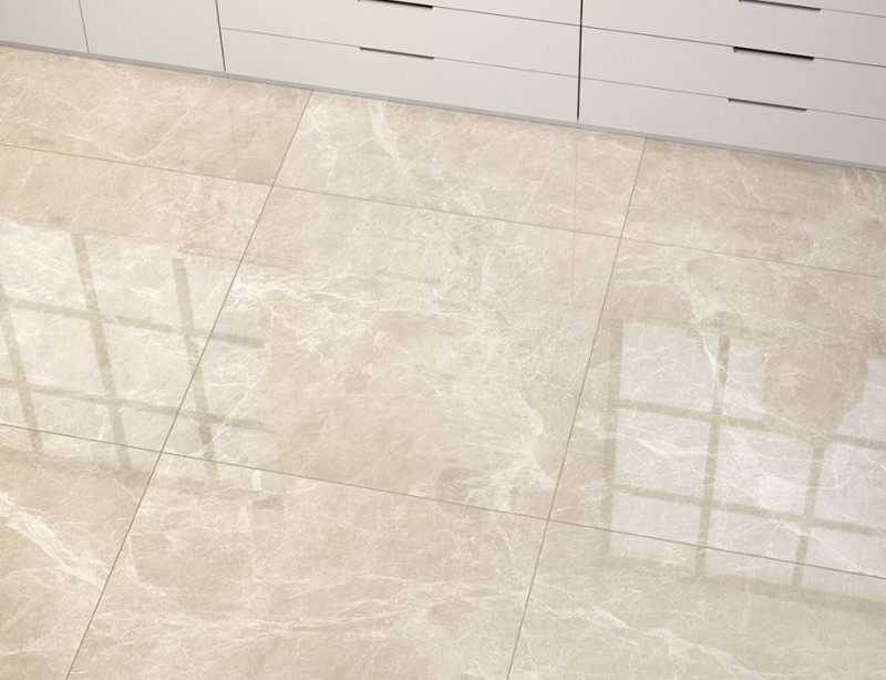 Gres Marmur beżowy z ciekimi brązowymi żyłami Fioranese Marmorea 2 MM609R Crema Avorio R 60x60 72702