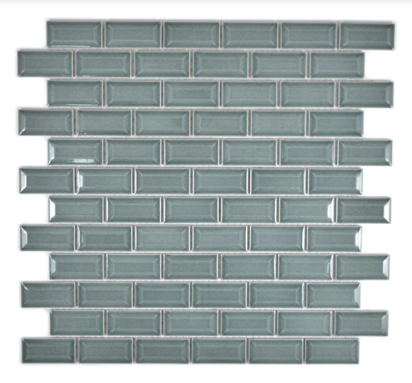 Mozaika monokolor szara małe cegiełki połysk Metropol MM 0507 30,0 x 30,0 75925
