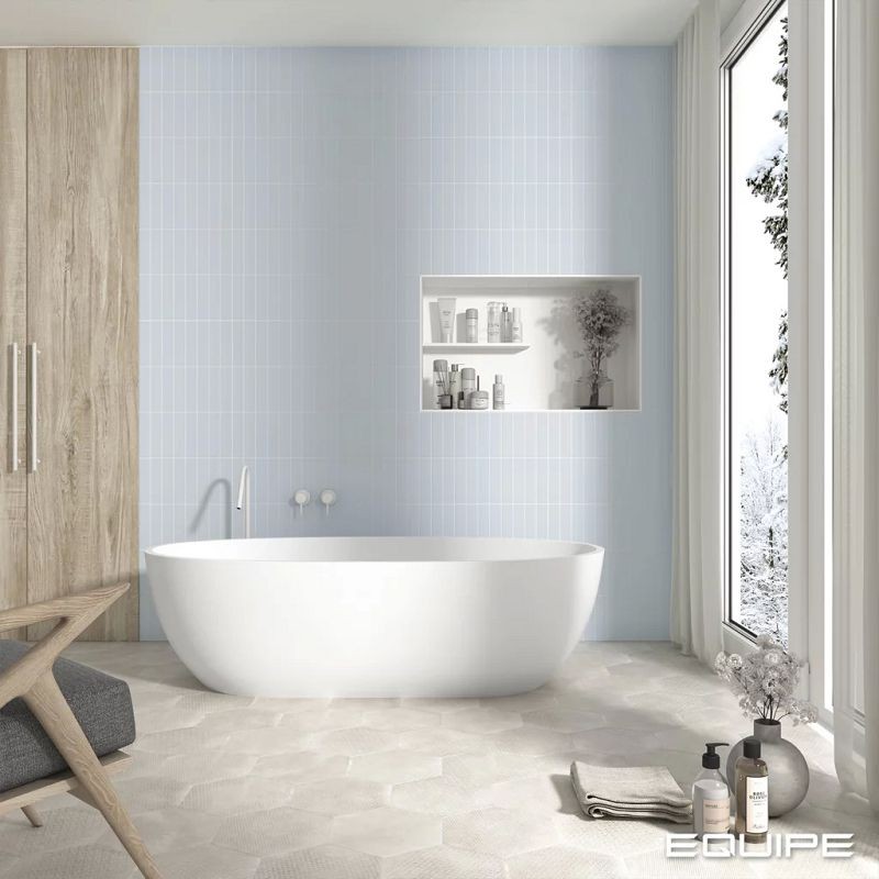 Equipe Costa Nova Baby Blue Matt 5x20 płytki cegiełki 127178