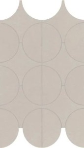Marazzi Cementum Sand Mosaico Cerchi 23,8x41,4 M9Y0 mozaika gresowa imitująca beton