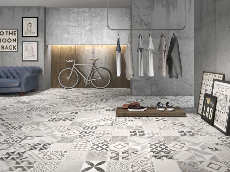 Halcon Grupo Moments Gris 45x45 płytka podłogowa patchwork 133180