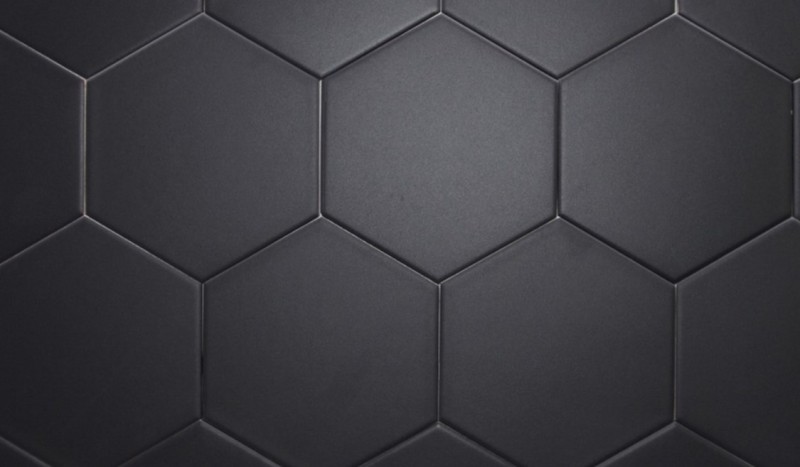 Płytki hexagonalne Decus Hexagono Negro Mate 17x15 25585