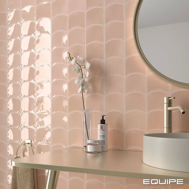 Equipe Wave Primrose Pink 12x12 płytki ścienne 128866