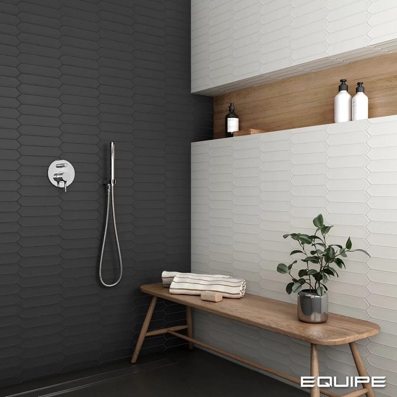 Equipe Lanse Black 5x25 płytki ścienne 127888