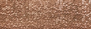 Płytki 3D małe heksagony miedziana rdzawe śweicące Venis Dubai Bronze 33,3x100 61618