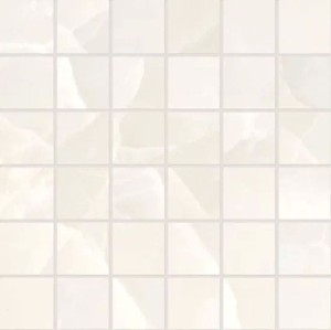 Emil Ceramica Tele Di Marmo Onyx Mosaico 5x5 Onyx Ivory Silktech 30 x 30 cm mozaika EKYU, biały