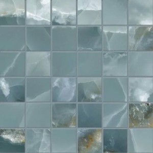 Emil Ceramica Tele Di Marmo Onyx Mosaico 5x5 Onyx Green Silktech 30 x 30 cm mozaika EKYV, zielony