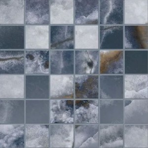 Emil Ceramica Tele Di Marmo Onyx Mosaico 5x5 Onyx Blue Silktech 30 x 30 cm mozaika EKYW, niebieski