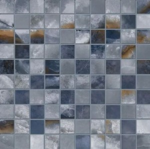 Emil Ceramica Tele Di Marmo Onyx Mosaico 3x3 Onyx Blue Full Lappato 30 x 30 cm mozaika EKZF, niebieski