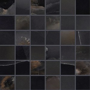 Emil Ceramica Tele Di Marmo Onyx Mosaico 5x5 Onyx Black Silktech 30 x 30 cm mozaika EKYS, czarny