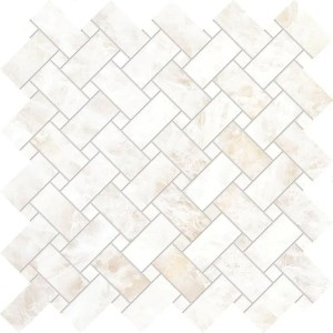 Emil Ceramica Tele Di Marmo Precious Intrecci Crystal White Full Lappato 30 x 30 cm mozaika ELVL, biały