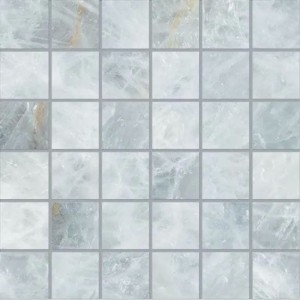 Emil Ceramica Tele Di Marmo Precious Mosaico 5x5 Crystal Azure Silktech 30 x 30 cm mozaika ELV9, niebieski