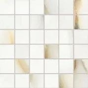 Emil Ceramica Tele Di Marmo Pure Onyx Mosaico 5x5 Onyx Perla Full Lappato 30 x 30 cm mozaika EMQU, perłowy