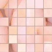 Emil Ceramica Tele Di Marmo Pure Onyx Mosaico 5x5 Onyx Malva Silktech 30 x 30 cm mozaika EMQN, różowy