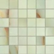 Emil Ceramica Tele Di Marmo Pure Onyx Mosaico 5x5 Onyx Giada Full Lappato 30 x 30 cm mozaika EMQW, zielony