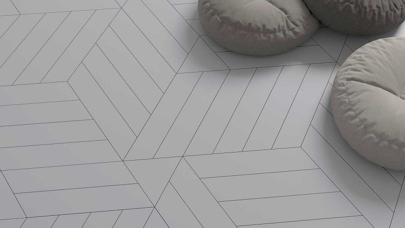 WOW Triangle Floor Ice White Matt 20x23 płytka podłogowa 166033