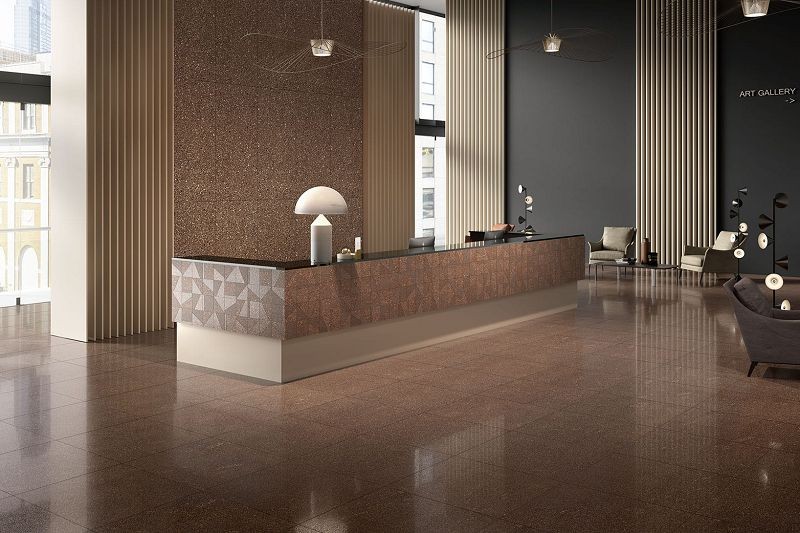 Coem Porfirica Brown Lucidato Rettificato 75x75 PO758LR płytki gresowe lastryko 124164